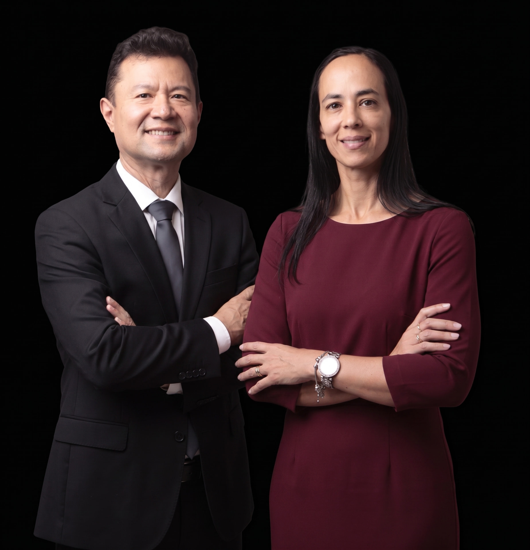 Dr. Hugo Sakaguchi e a nutricionista Juliana Guimarães
